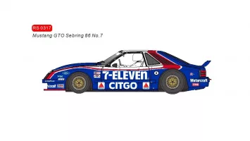RS0317 Ford Mustang GTO Sebring 86 No.7 RS0317 Ford Mustang GTO Sebring 86 No.7